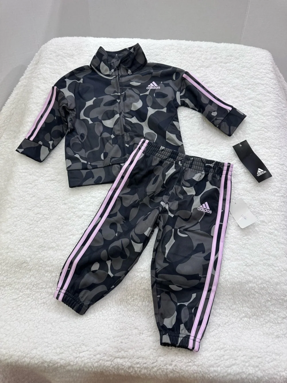 Girl’s Adidas Camo Sweat Suit
